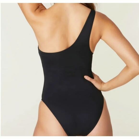 Andie Swim Women’s Medium One Piece Bathing Suit One Shoulder Nantucket Black - Picture 16 of 16